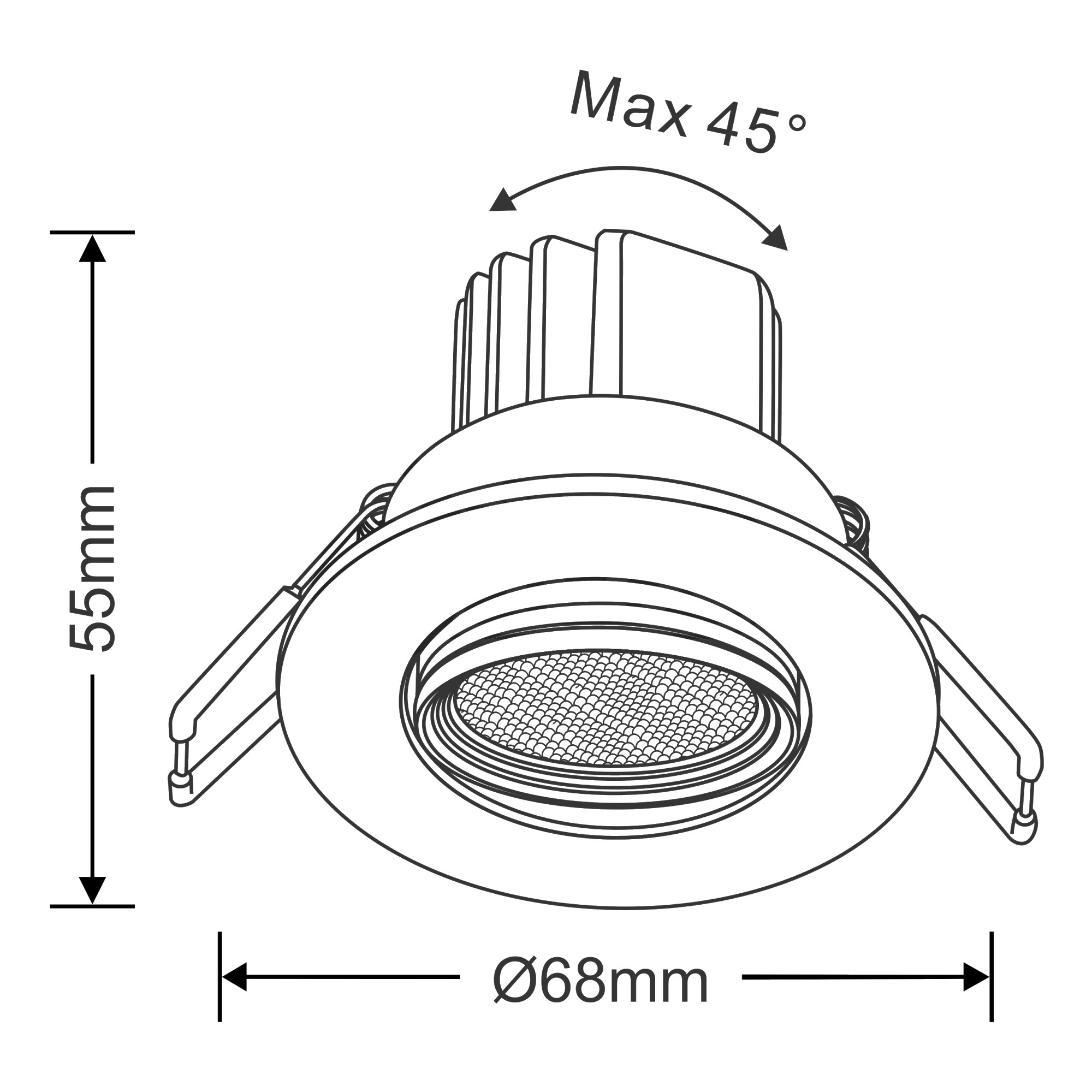 Parrot Spot L Recessed Ceiling Luminaires Dlux Round Recess Ceiling